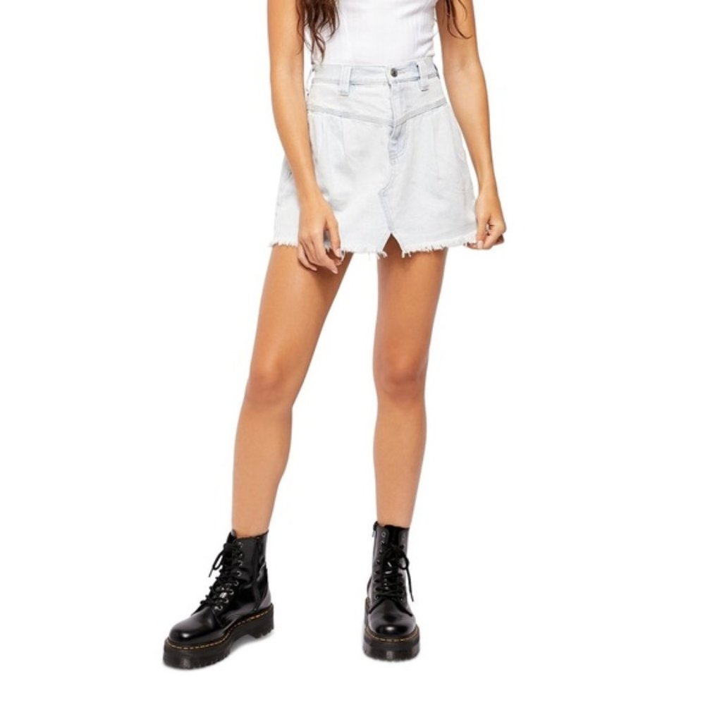NWT Free People Sidecar Mini Cotton Skirt